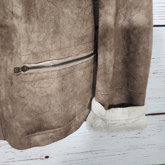 Naked Zebra Vegan Sued Jacket - Picture 7 of 7